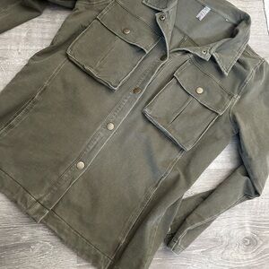 Mono B Sage Green Jean Jacket